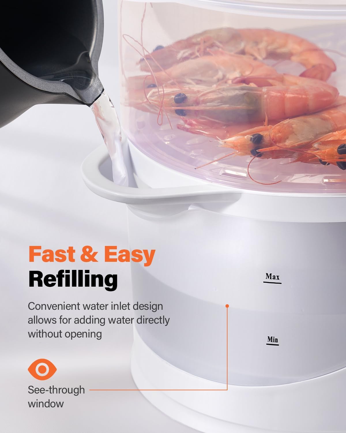 GDOR dishwasher-safe lid and trays simplify cleanup