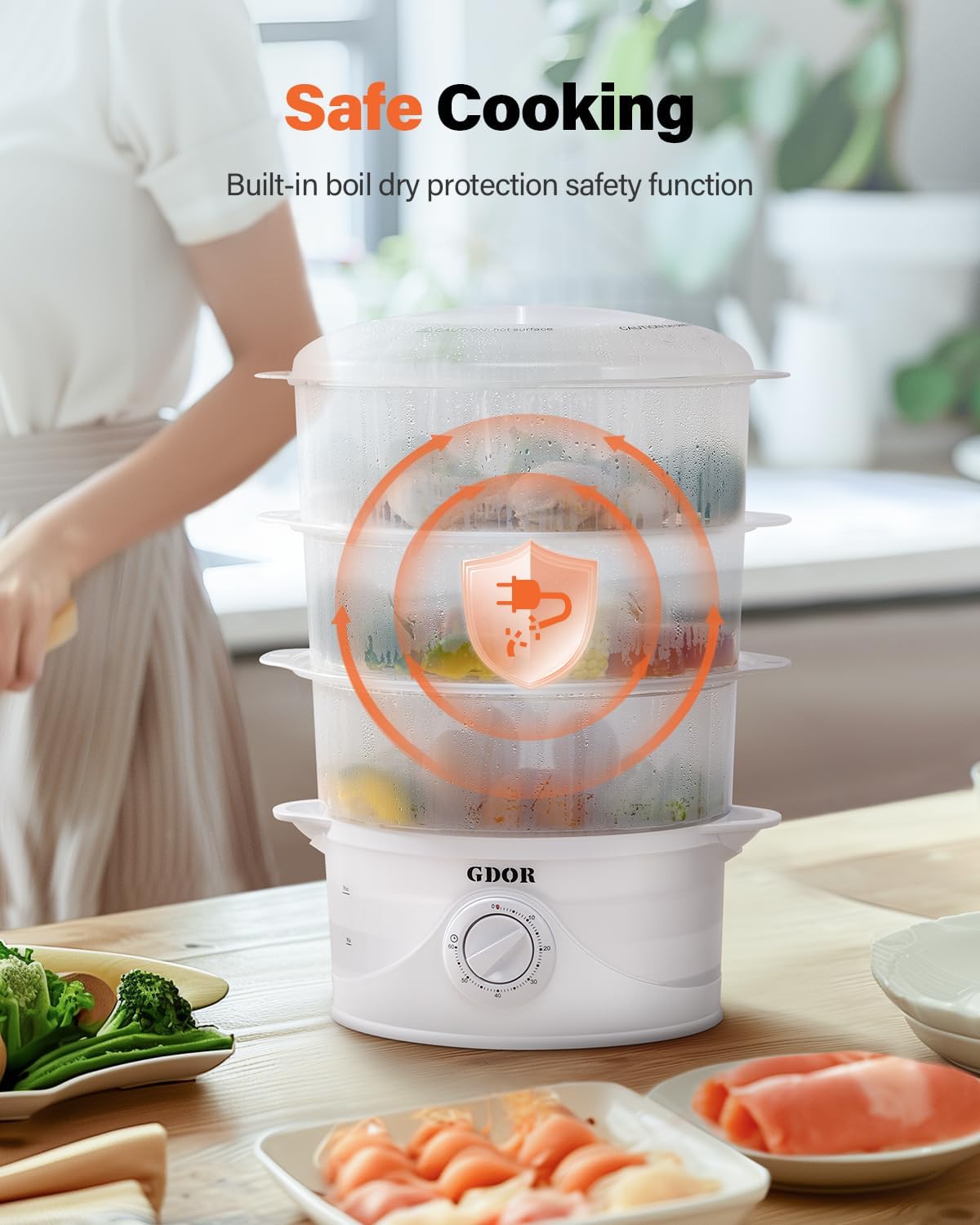 GDOR 0-60 minute timer enables precise cooking