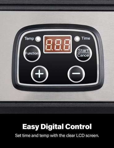 GDOR Yogurt Maker digital-control-panel: user-friendly controls for accurate fermentation.