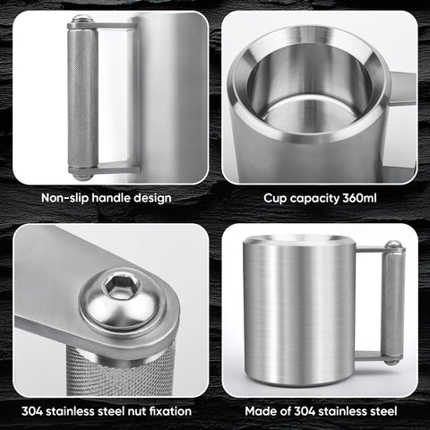 Gdsinstna mug capacity 360 ml ideal for coffee or beverages.