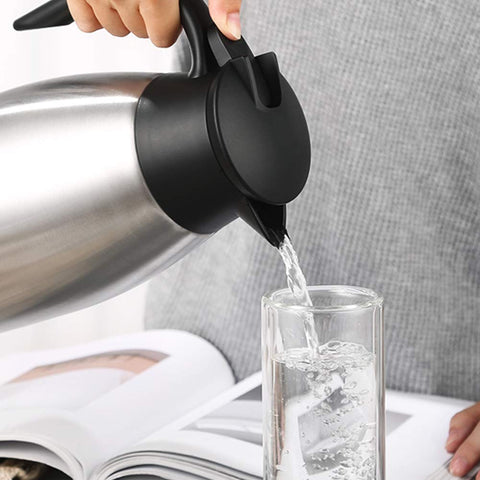 GearRoot push-button one-handed pour for quick serving without spills.