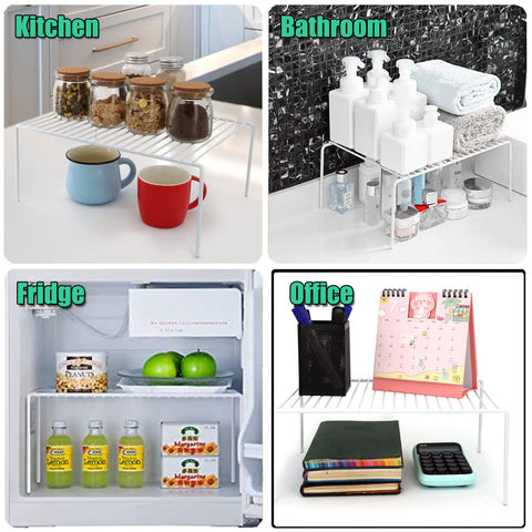 Gedlire cabinet shelf set 6 sturdy rustproof metal construction