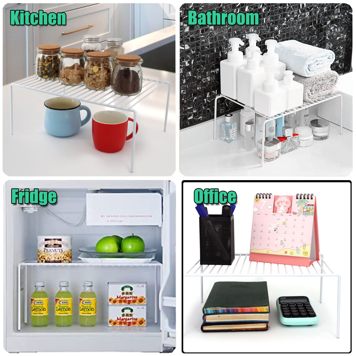 GEDLIRE rust-resistant powder-coated metal rack for long-lasting kitchen use.