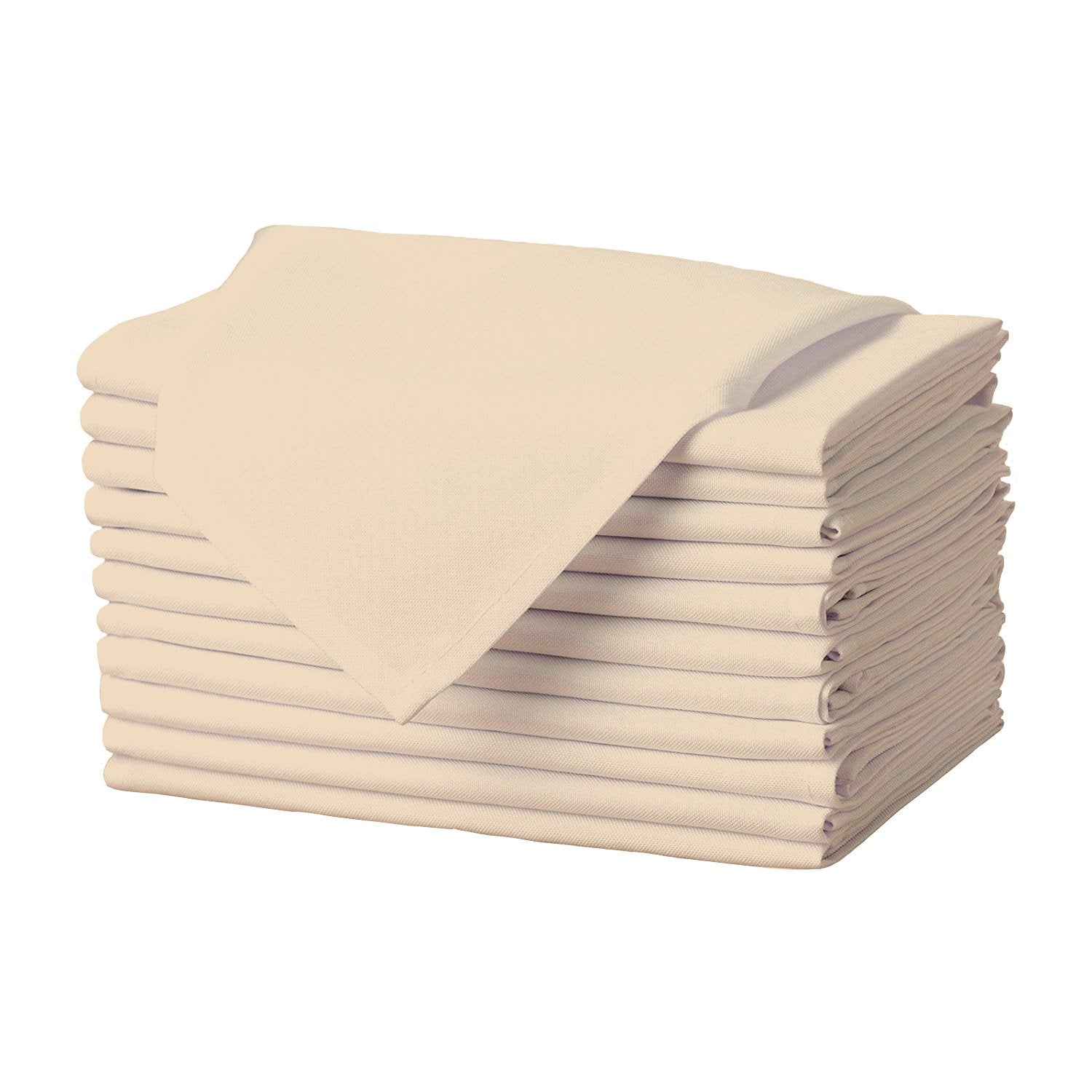 Gee Di Moda 17x17 beige napkins for hotel-style dining and everyday use.