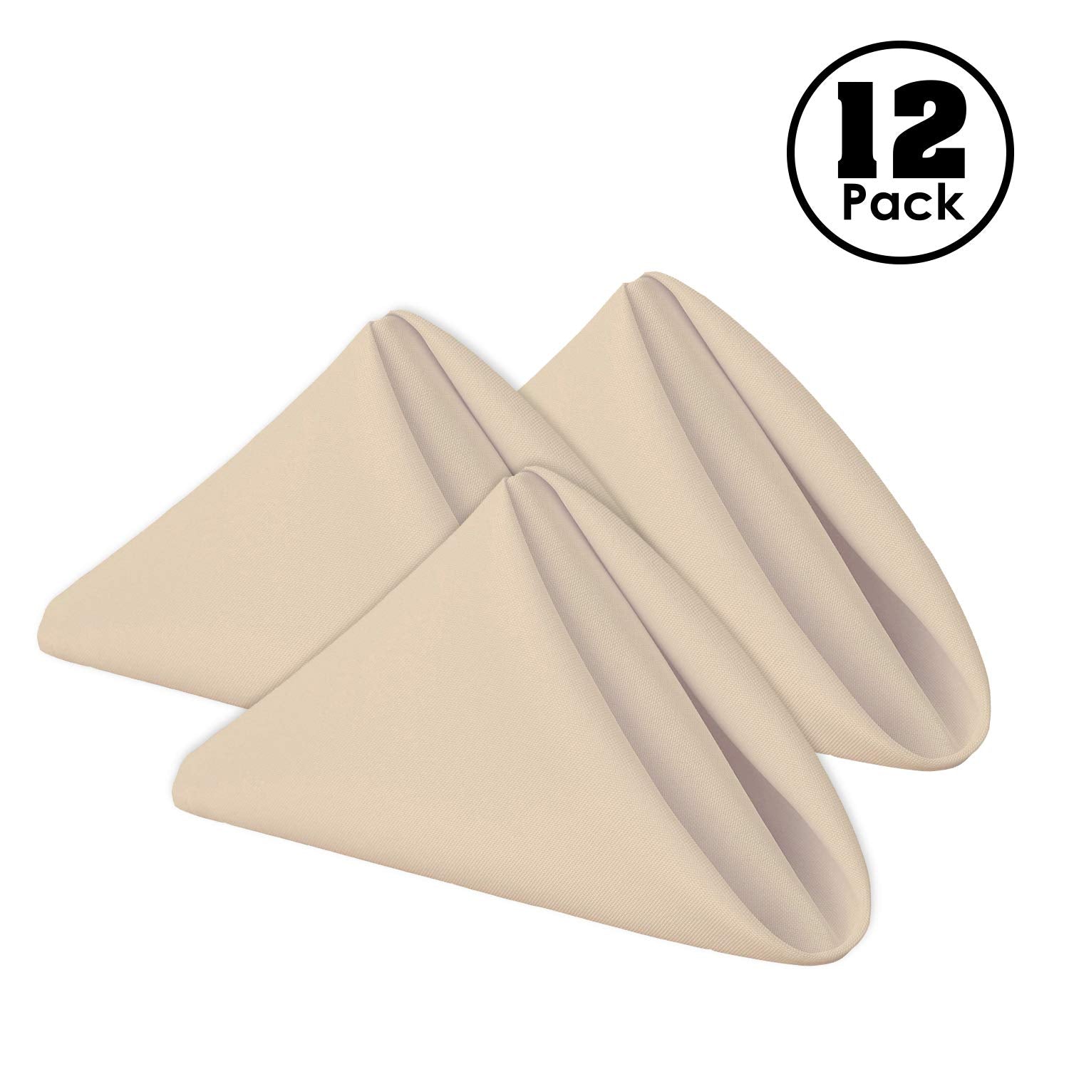 Gee Di Moda hemmed-edge napkins ensure neat corners for festive events.