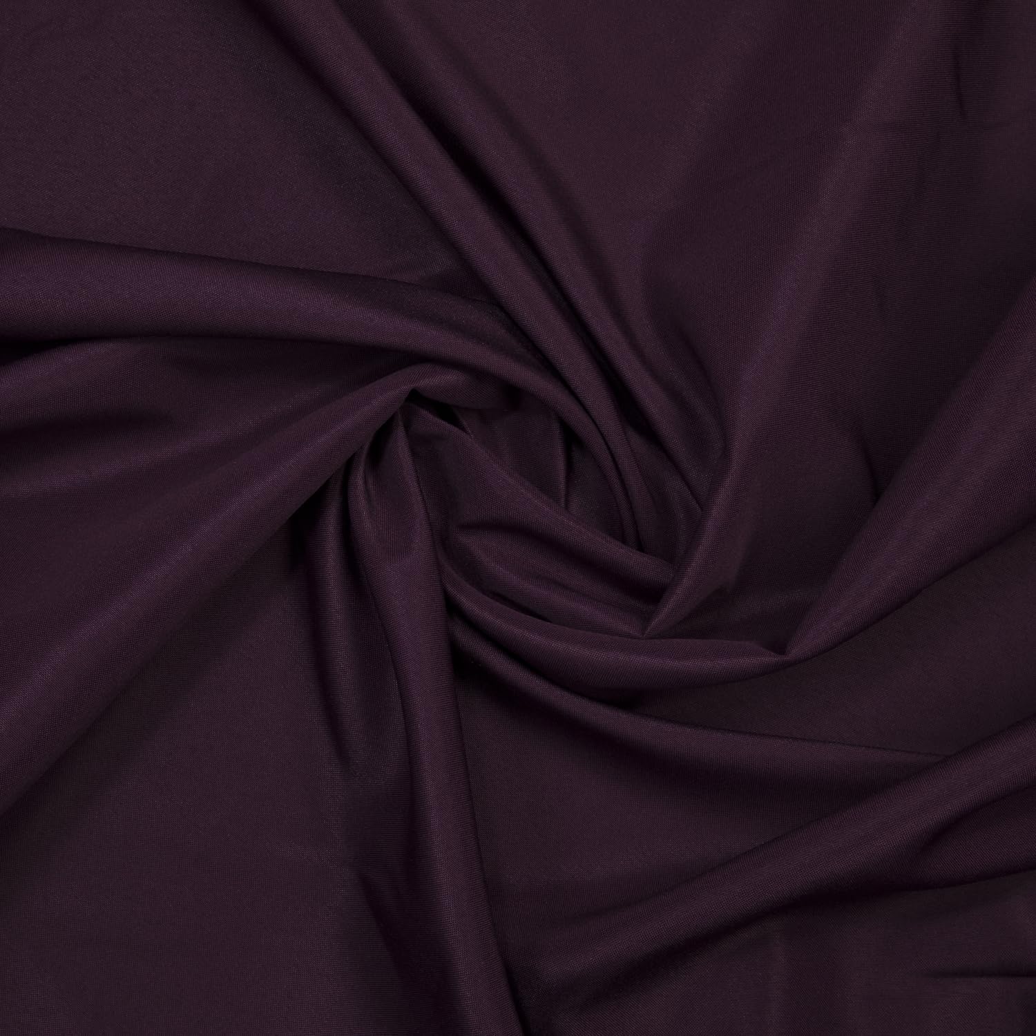 Gee Di Moda eggplant tablecloth at wedding reception adding rich color