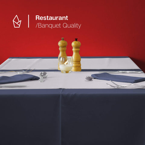 Gee Di Moda black 60x102 tablecloth delivers wrinkle-resistant performance for events
