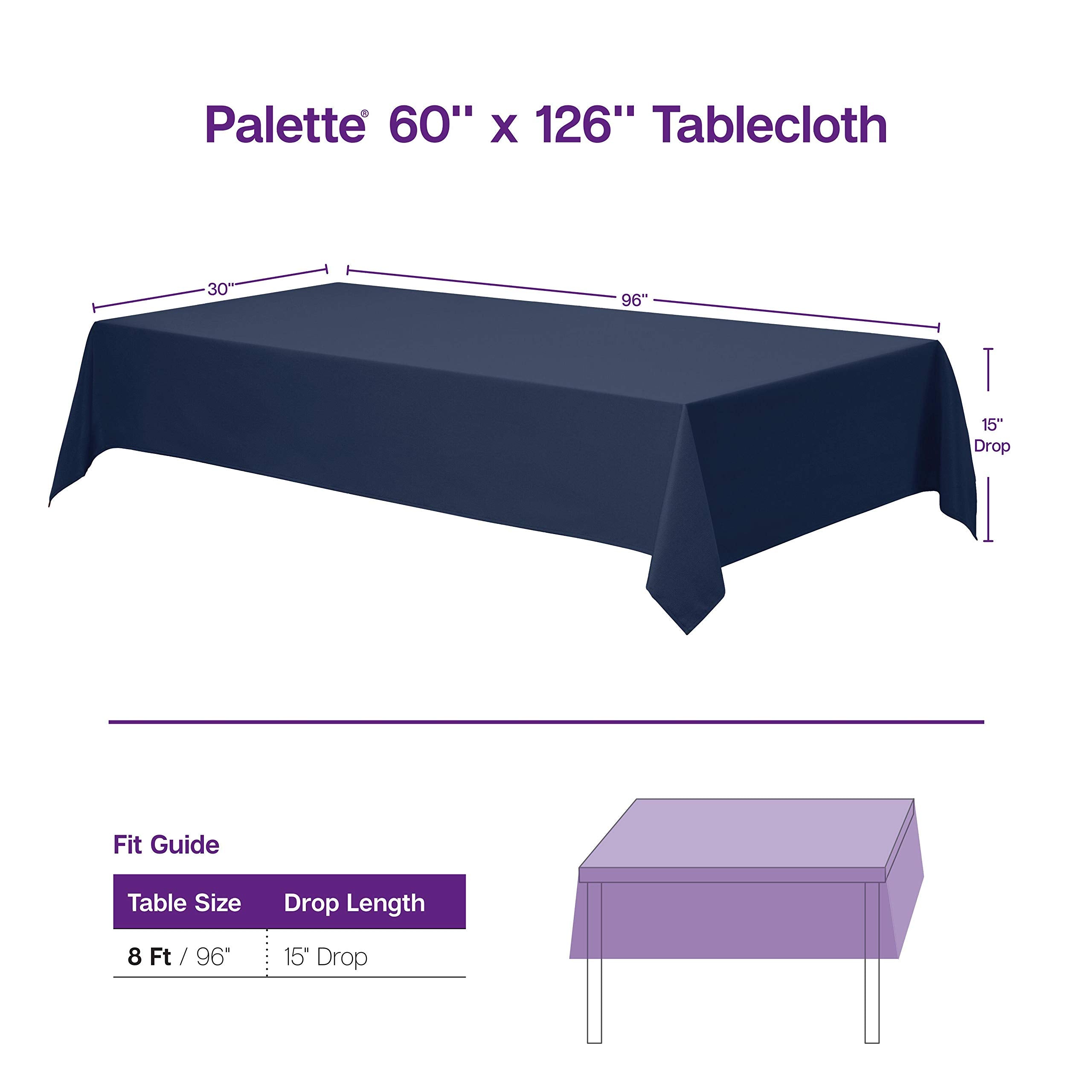 Gee Di Moda rectangle tablecloth closeup edge, hemmed seams and durable wrinkle resistance