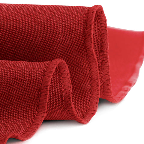 Gee Di Moda round tablecloth in wrinkle-resistant polyester for easy care.