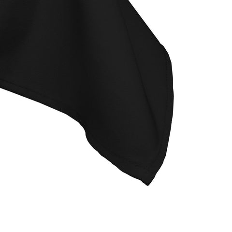 Gee Di Moda tablecloth in black, washable fabric for quick cleanup after events