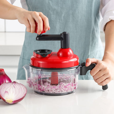 Geedel BPA-free plastic body keeps kitchen safe for daily prep.