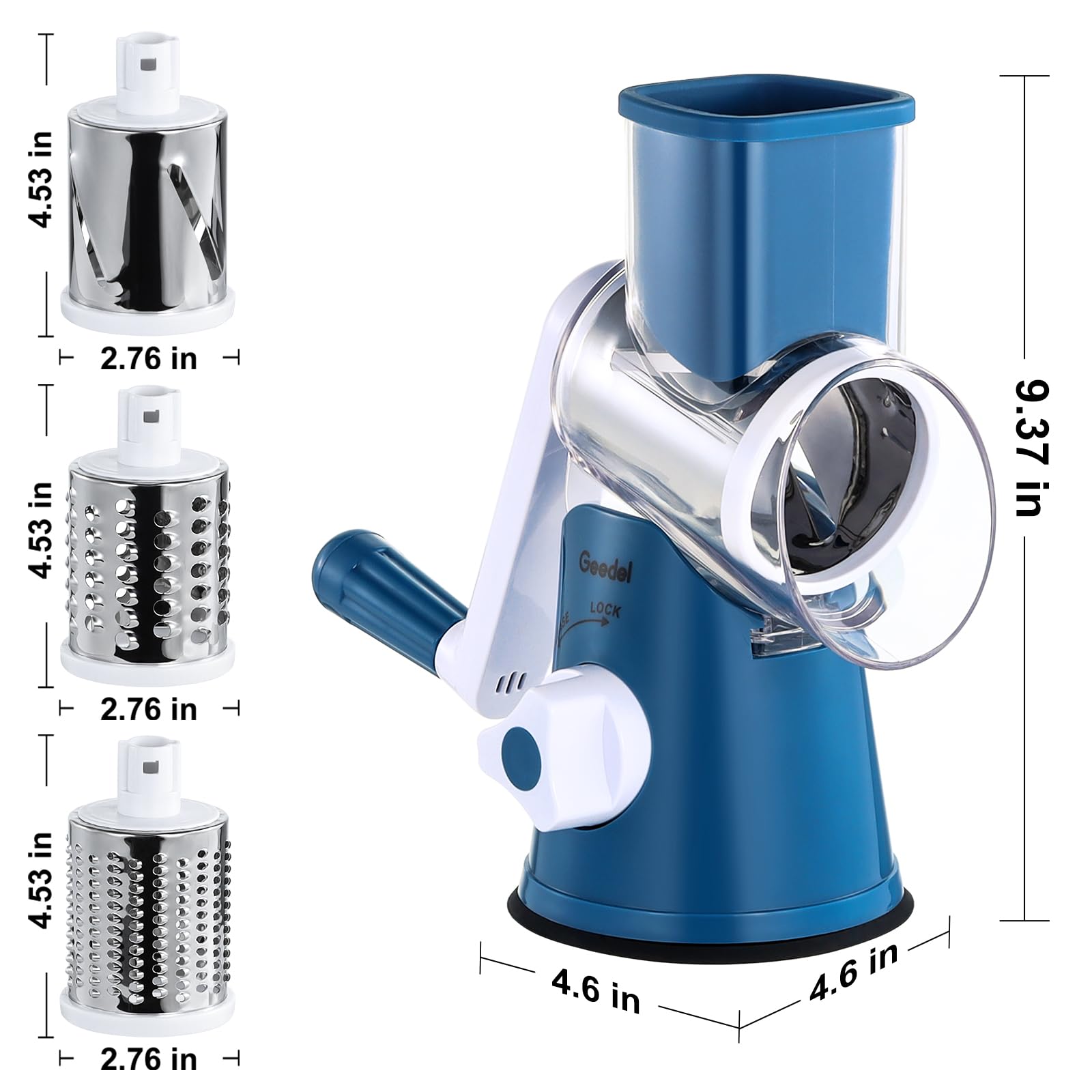 Geedel easy-clean design enables quick rinsing after cooking.