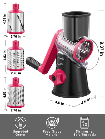 Geedel compact design fits easily in small kitchen drawers.