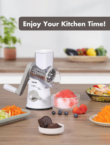 Geedel detachable parts simplify cleaning and top-rack dishwasher compatibility.