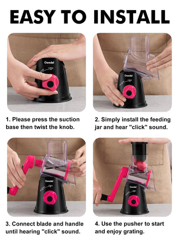 Geedel dishwasher-safe parts simplify cleaning after use.