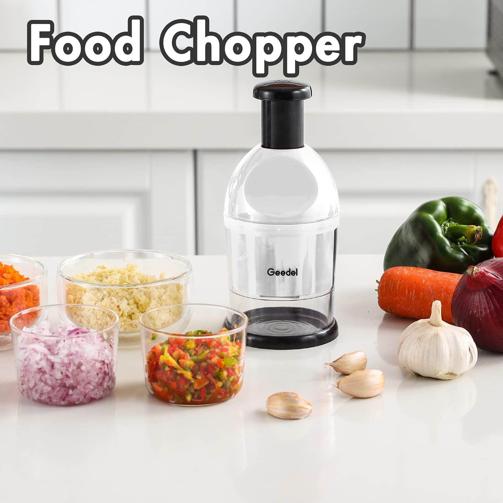 Geedel Gift-pack chopper: thoughtful kitchen gift for cooks.