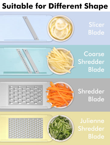 Geedel mandoline julienne blade creates delicate matchsticks for garnishes.