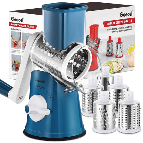 Geedel rotary cheese grater base with strong suction for stable grating