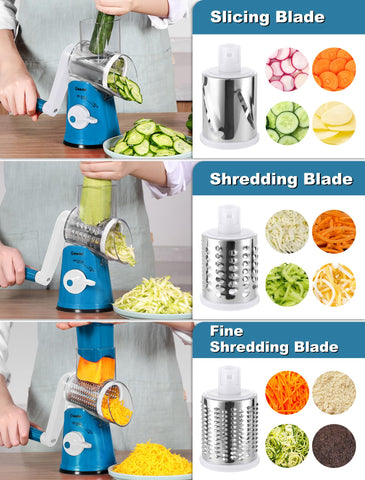 Crushing blade on Geedel grater for ice and nuts processing