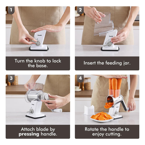 Geedel easy-clean detachable parts simplify cleanup after cooking