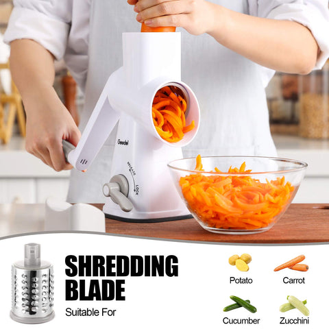Geedel grater being rinsed under running water for easy cleaning.
