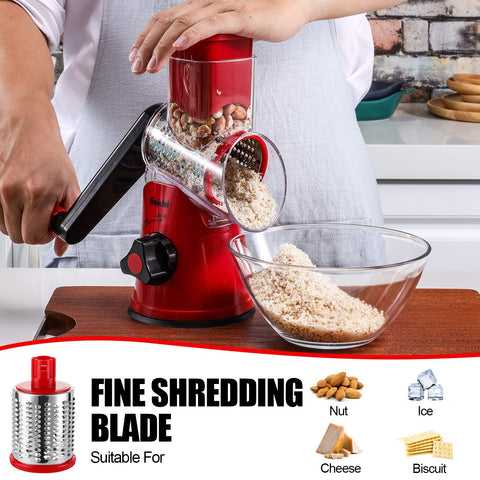 Geedel rotary grater dishwasher-safe design for effortless cleanup.
