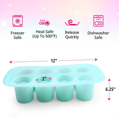 GEEOOLLAH jello-shot-glass mold for quick, clean release.