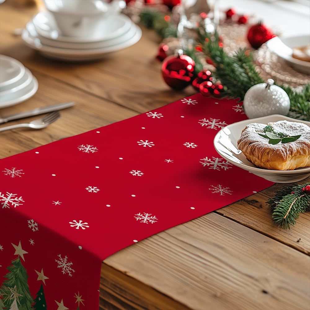 GEEORY 13x108 inch runner fits tables seating eight to ten guests.