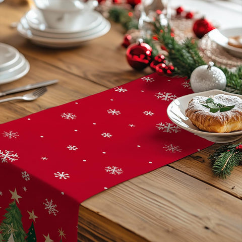 GEEORY festive patterns create a warm centerpiece for gatherings.