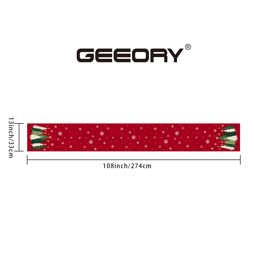 GEEORY machine washable fabric keeps holiday table setup clean.
