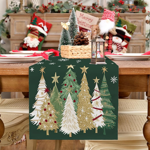 GEEORY machine washable table runner for easy cleaning