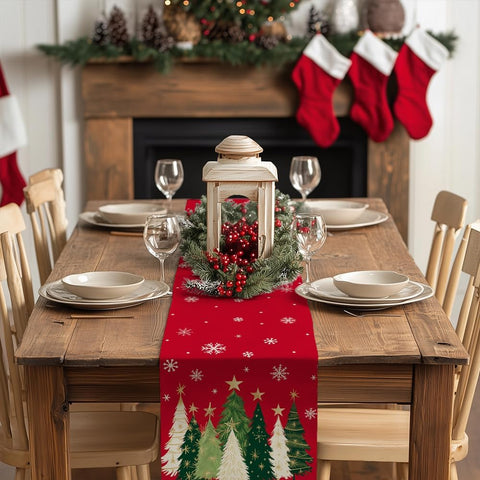 GEEORY outdoor-friendly table runner offering weather-resistant protection for surfaces.