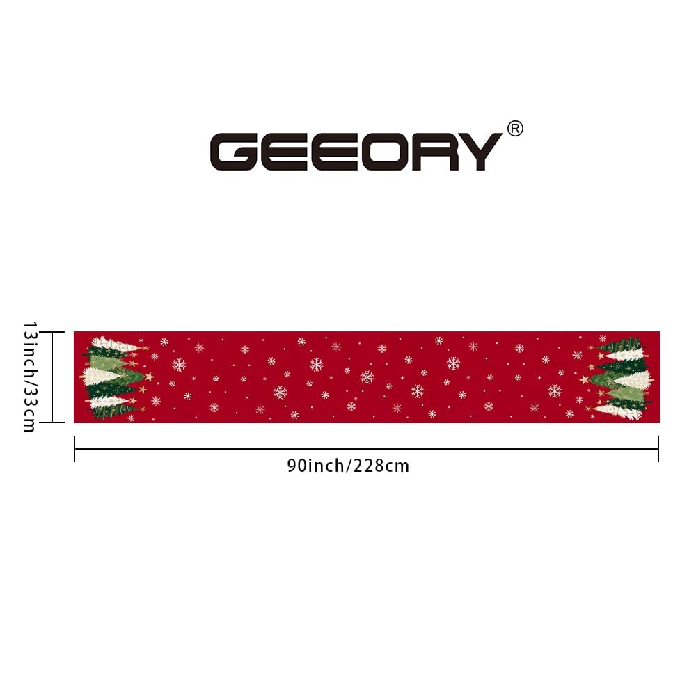 GEEORY 13x90 inch runner protecting surfaces from spills and stains.