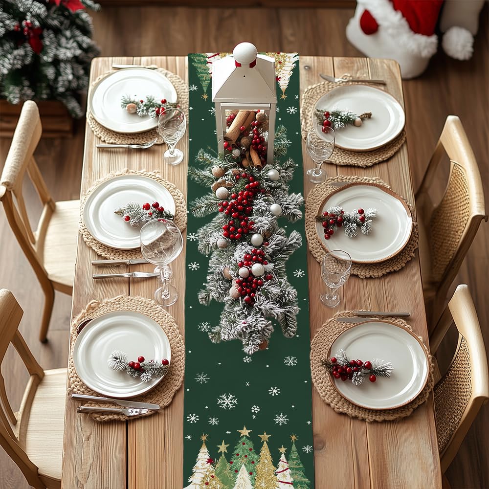 GEEORY table runner protects surfaces from spills and scratches