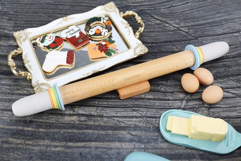 Geesta cookie-dough roller enabling uniform thickness for cookies