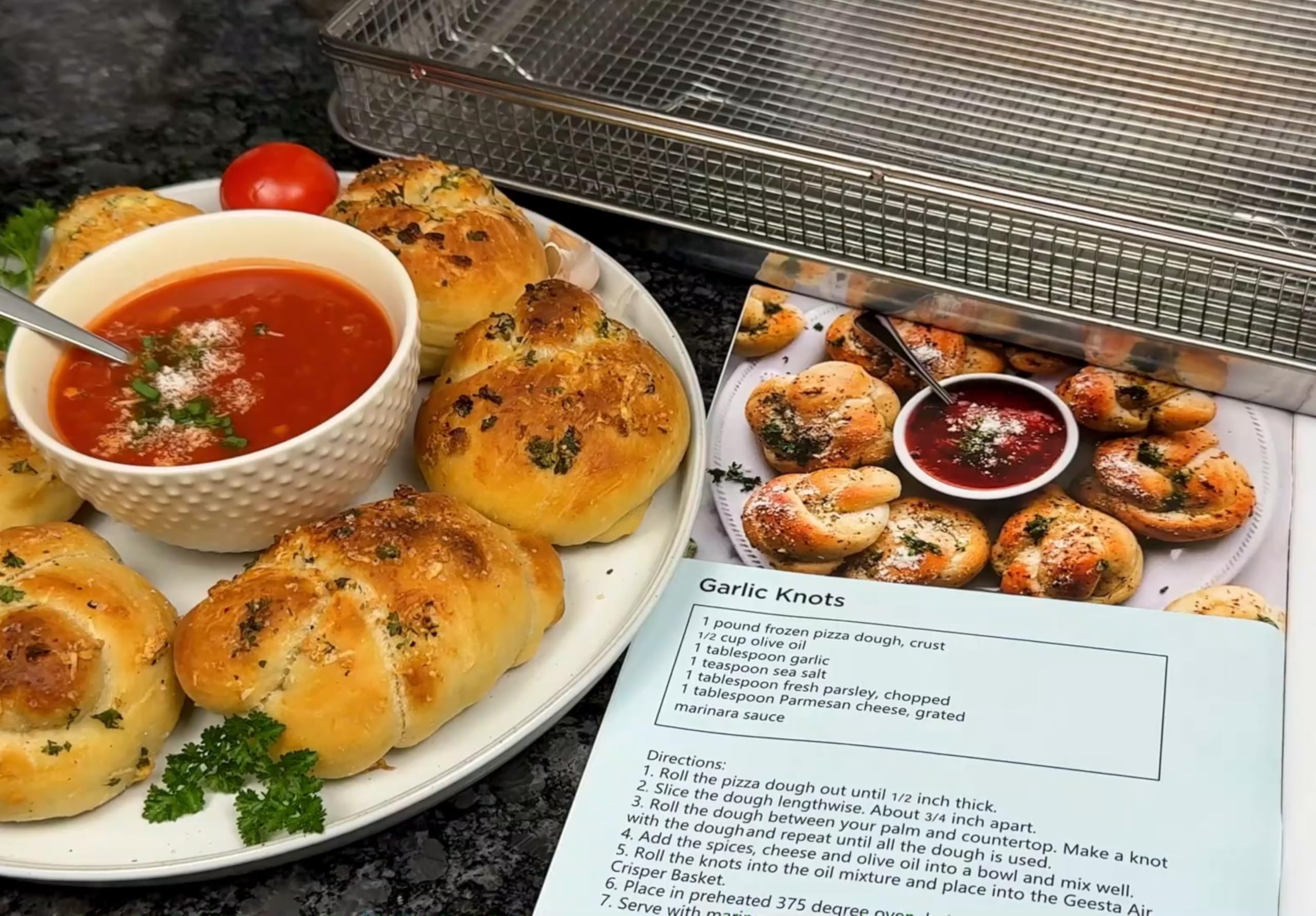 Geesta setup works for cookies and pizza in the oven.