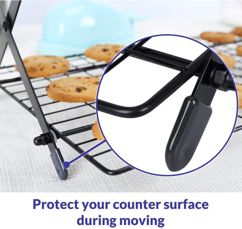 Geesta side-view of the 4-tier rack showing sturdy construction.