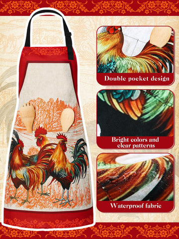 Geetery four-piece apron set for family cooking and gifting.
