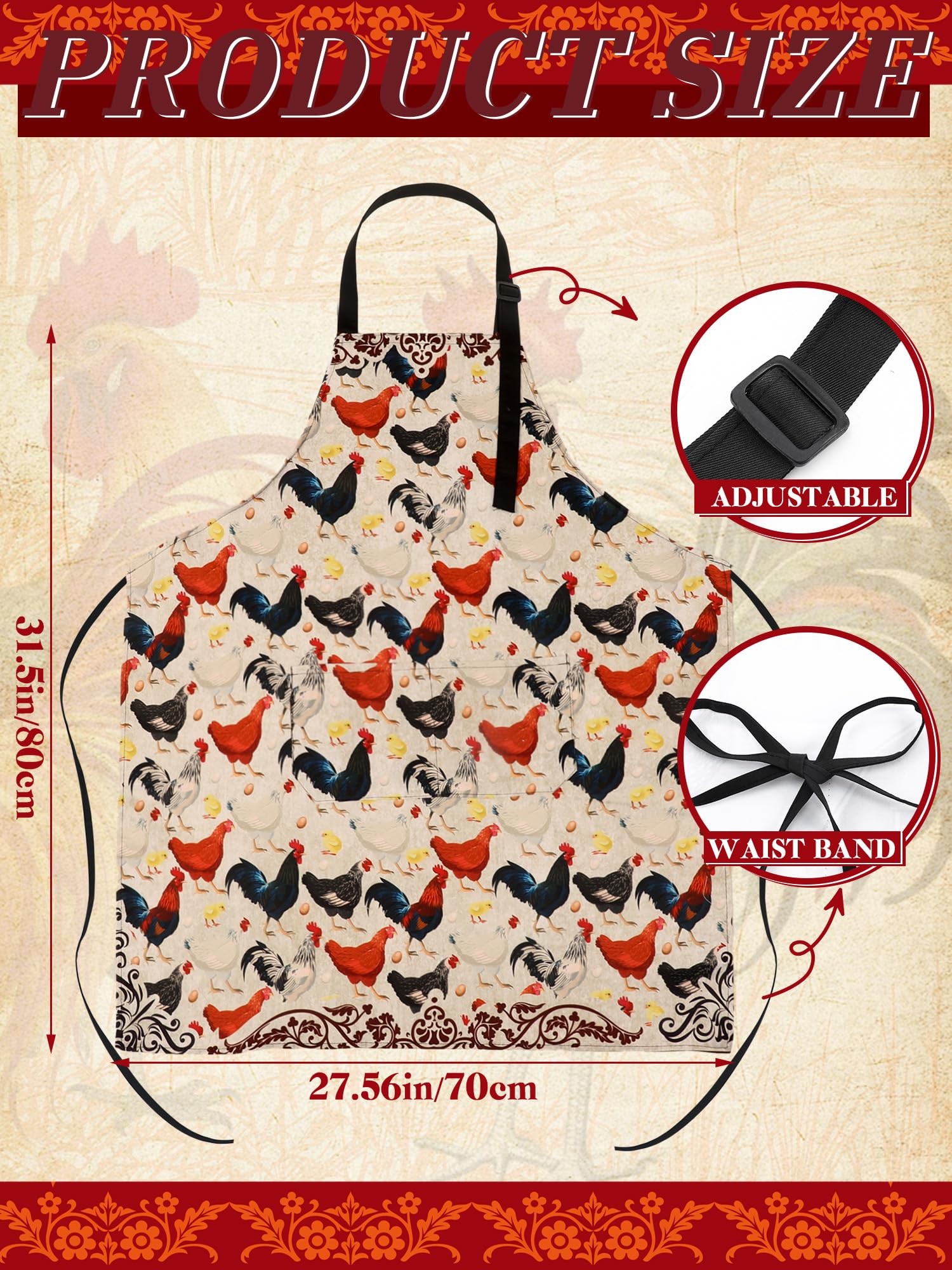 Geetery waterproof nylon apron protects clothes during messy cooking.