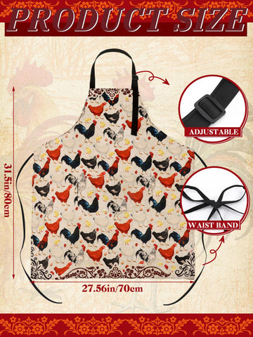 Geetery waterproof nylon apron protects clothes during messy cooking.