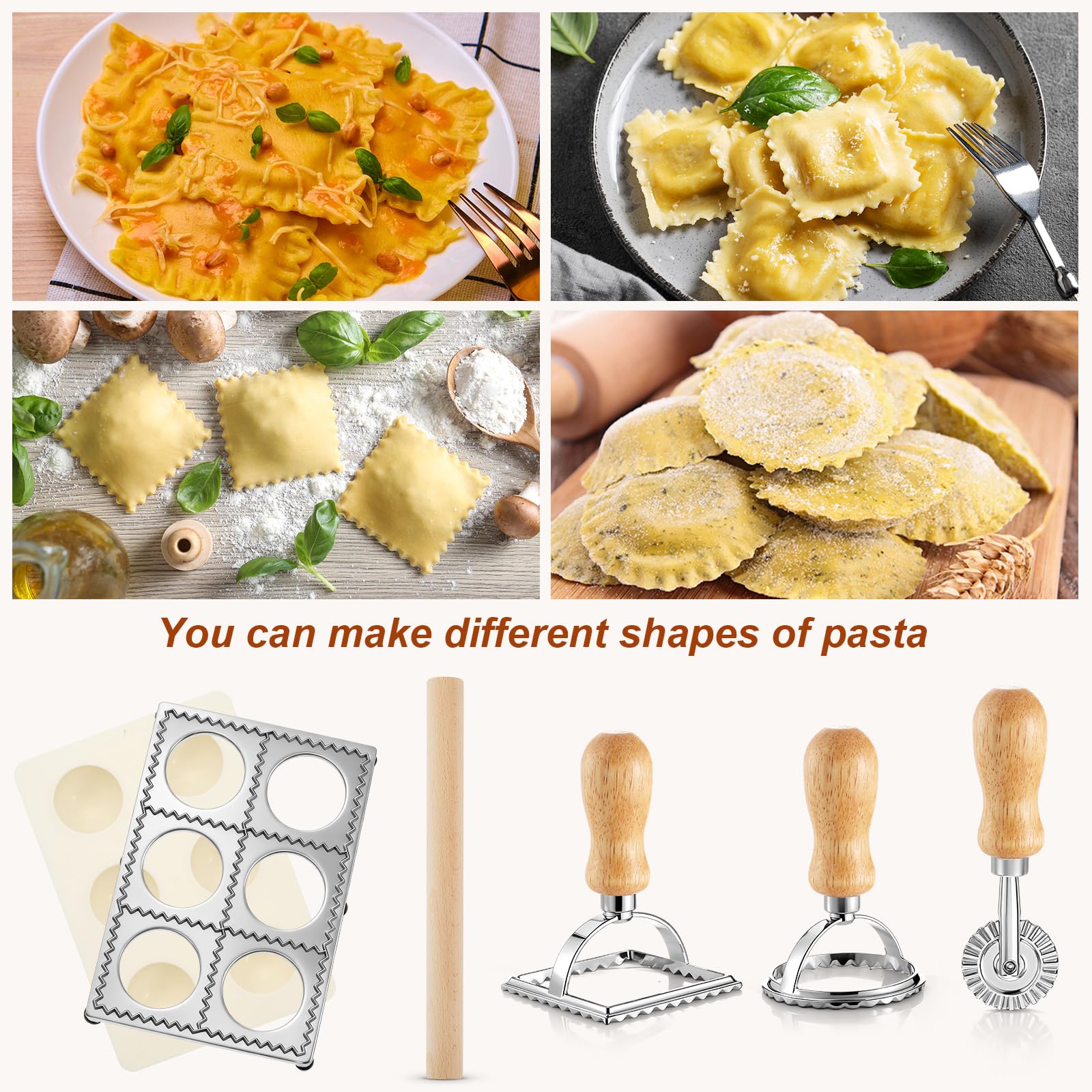 Geetery ravioli maker press guiding precise ravioli pockets.