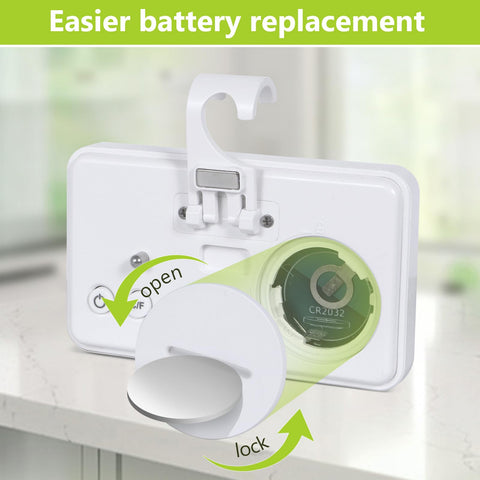 Geevon Digital Refrigerator Thermometer compact design fits small shelves