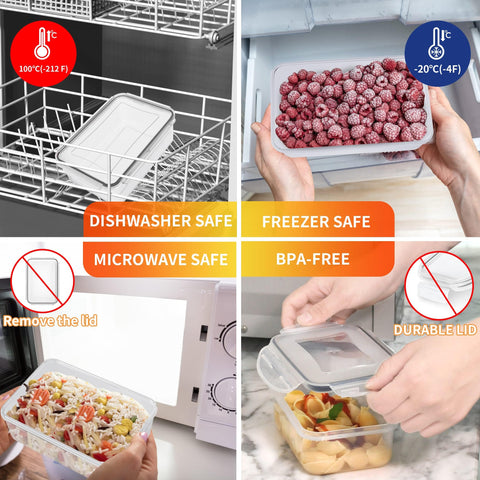 GEIKR 1200ml container keeps fridge snacks organized