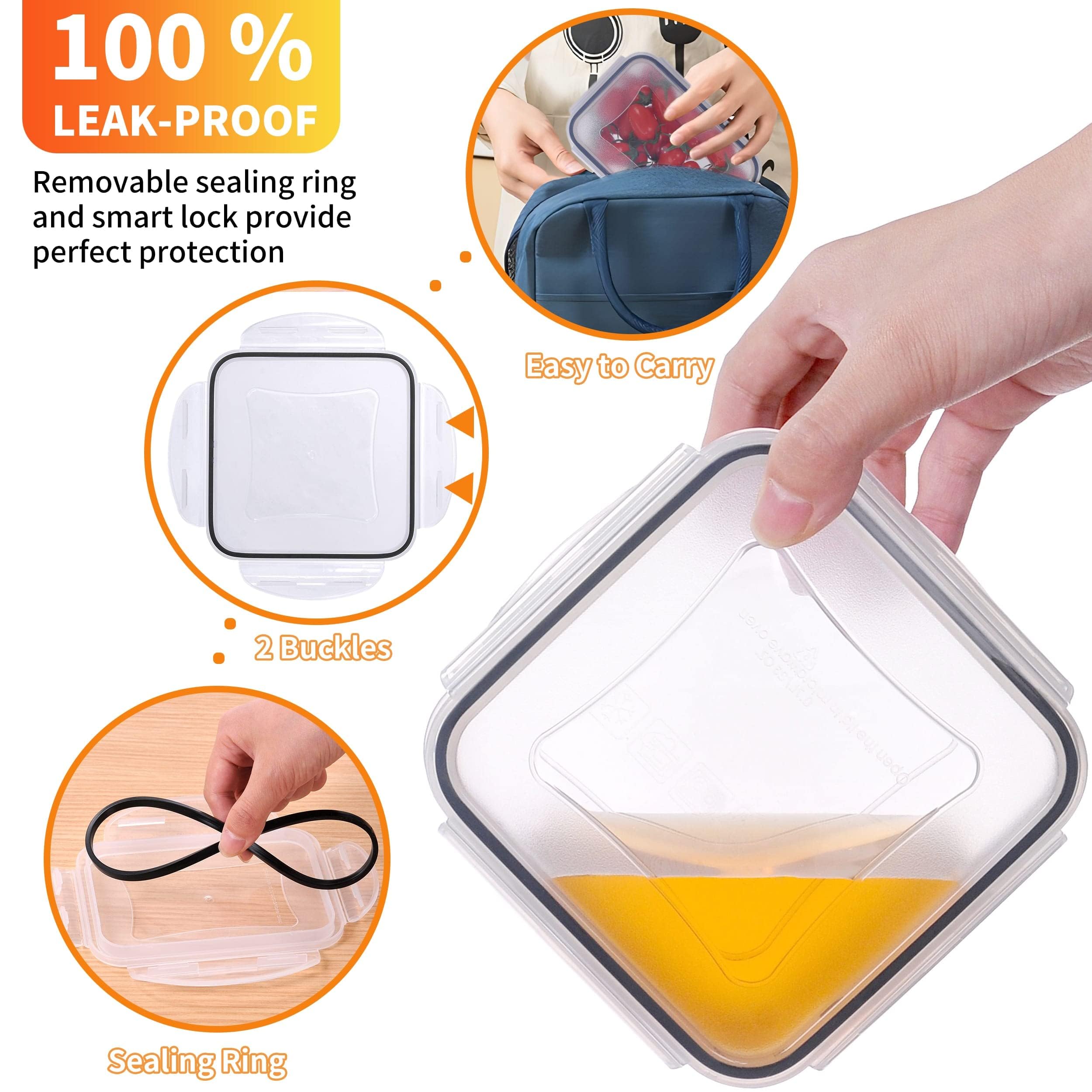 GEIKR 1500ml container ideal for bulk meals and meal prep
