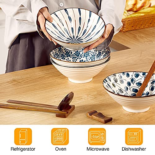 Geiserailie blue-and-white ramen bowl design adds restaurant-style elegance