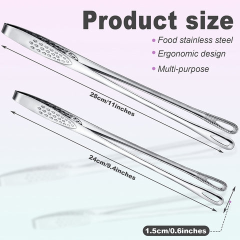 Geiserailie stainless steel Korean BBQ tongs durable grilling tool