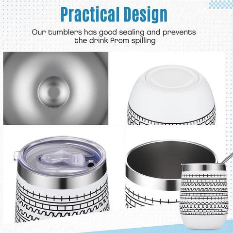 Geiserailie two-pack mug closeup in white, sleek double-wall design.