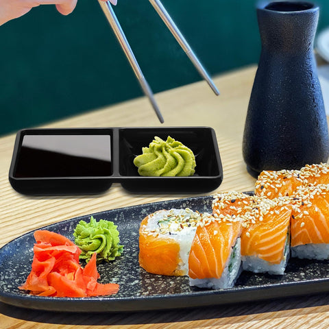 Gejoy divided bowls perfect for sushi dinners and self-serve condiments at parties.