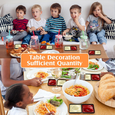 Gejoy durable, stain-resistant dipping bowls resist wear while serving guests.