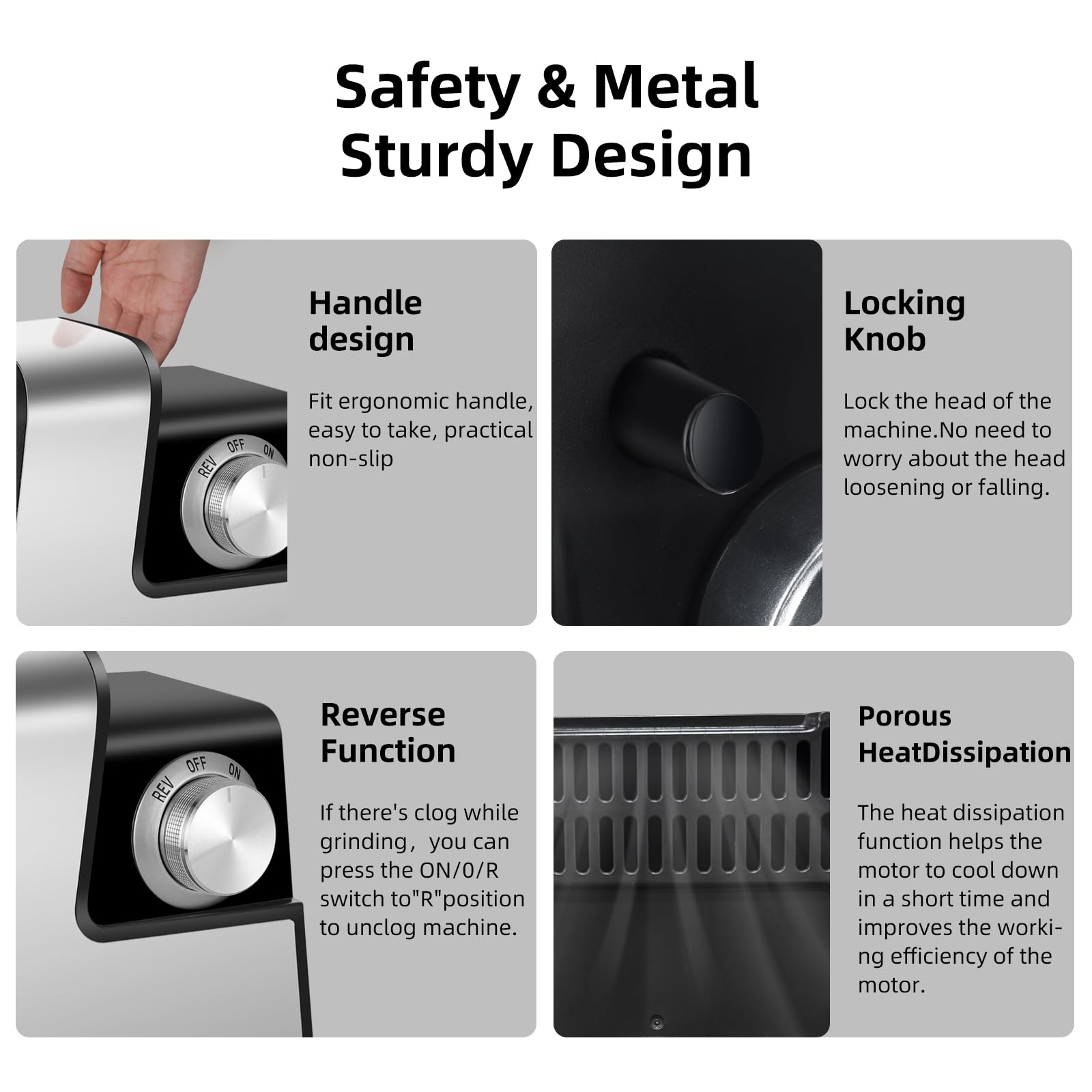 GELANGS durable stainless steel body resists wear over time.